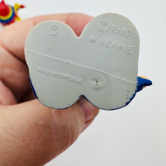 Set Of 2 Vintage 1980s Berrie Rainbow Brite Kids Figurines Drummer Girl/Overalls - Picture 4 of 6